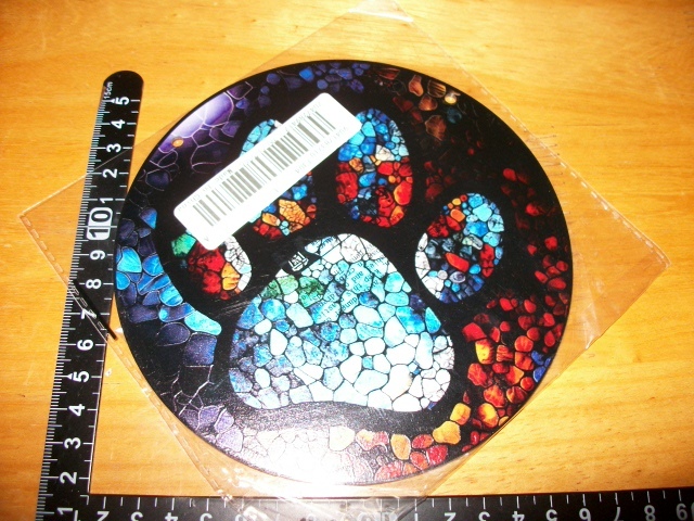 ◆アクリル サンキャッチャー 肉球◆猫 犬 他 ステンドグラス風 壁掛け拍卖