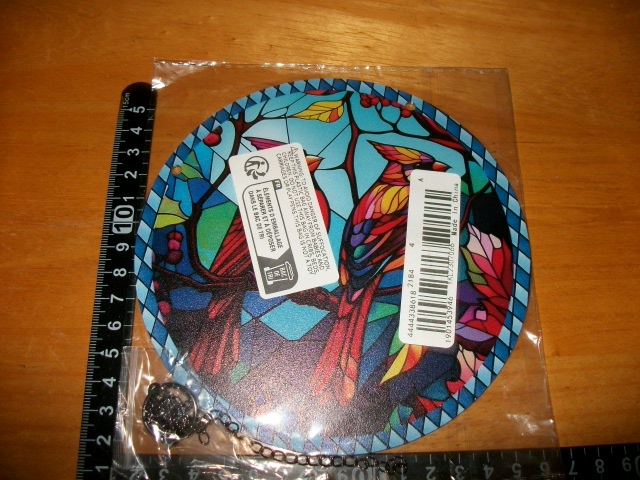 ◆アクリル サンキャッチャー 小鳥 1◆トリ とり ステンドグラス風 壁掛け拍卖