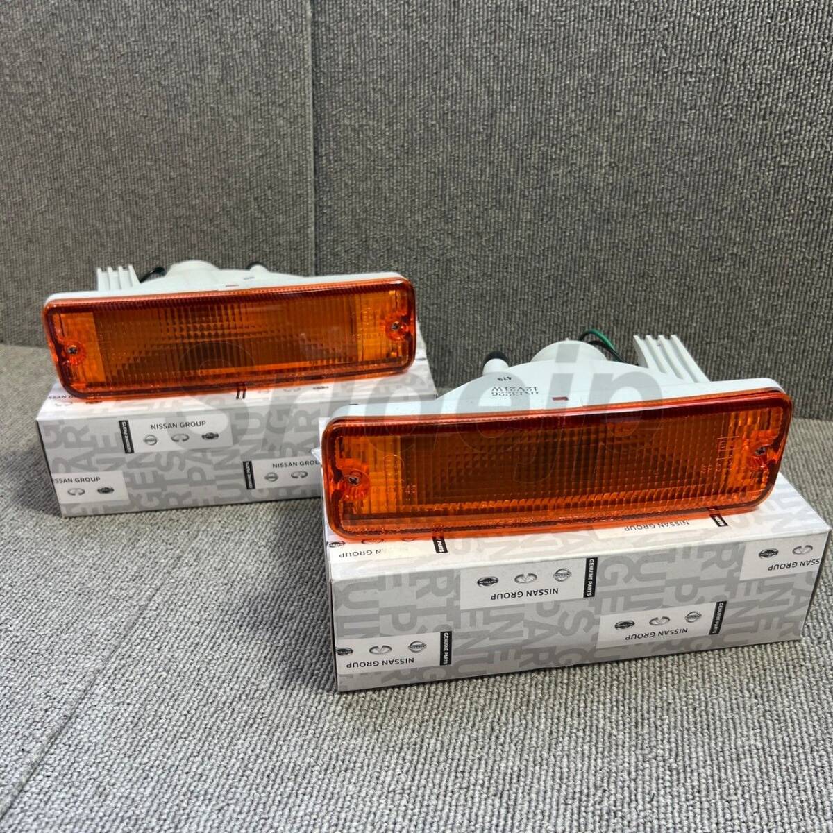 【新品】日産 S13 PS13 シルビア 純正 フロント ターンシグナルランプ ASSY 左右セット Turn signal lamp assembly front RH LH拍卖