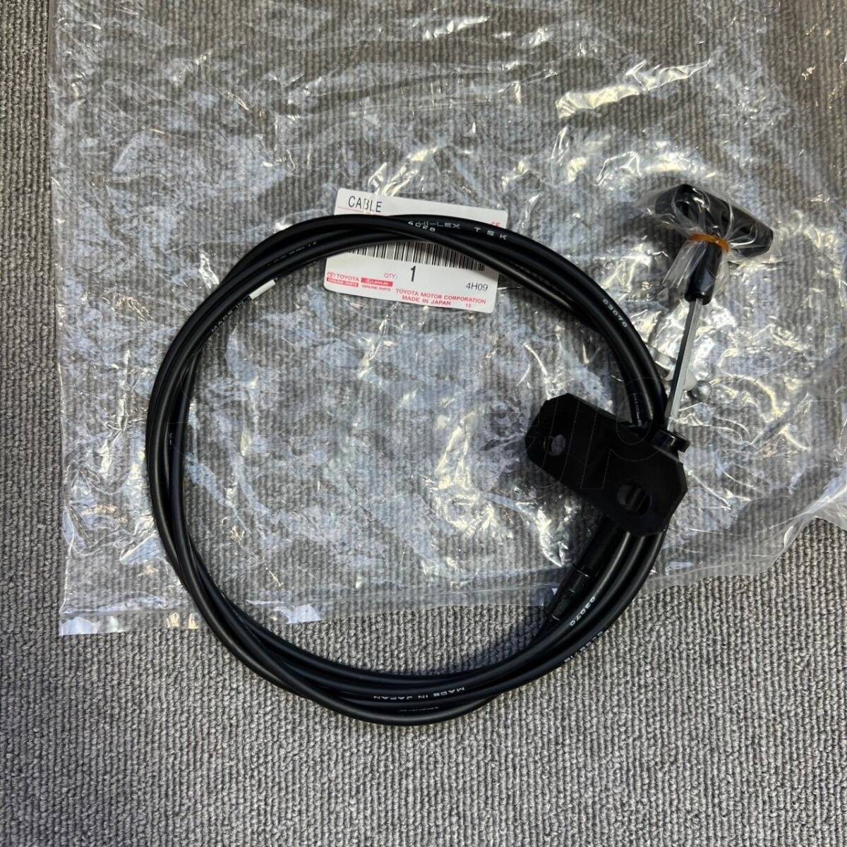 【新品】トヨタ BJ61 HJ61 FJ61 60ランドクルーザーバン 純正 フードロックコントロール ケーブル ワイヤー Hood lock control cable ASSY 拍卖