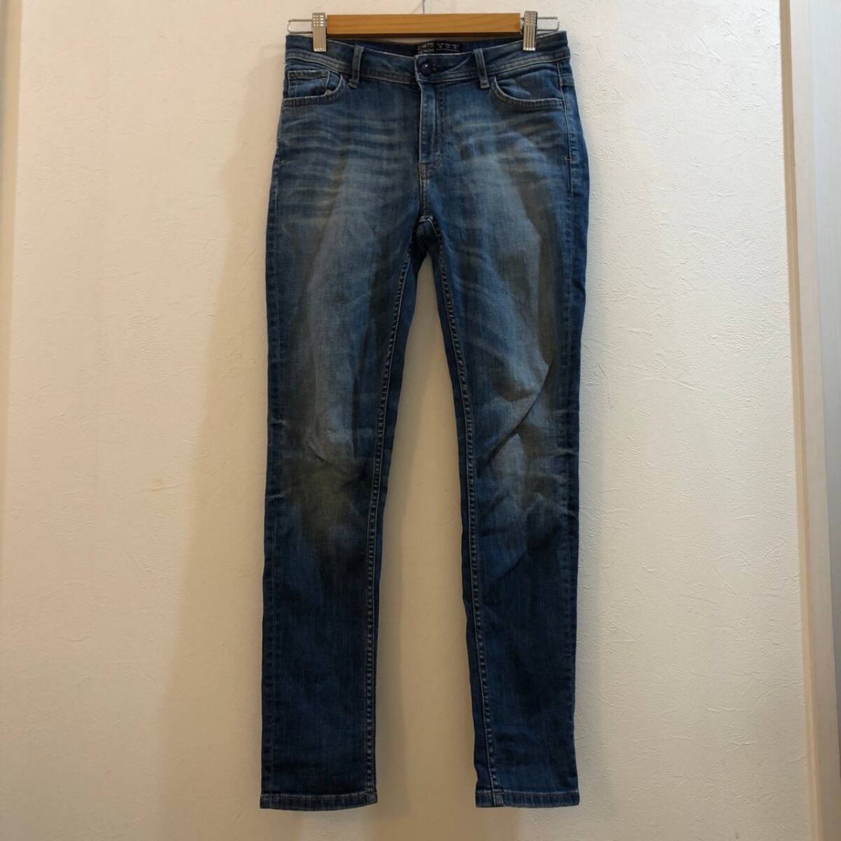 ZARA/ザラ プレミアムスキニーデニム ブルー ジーンズ レディース 36拍卖