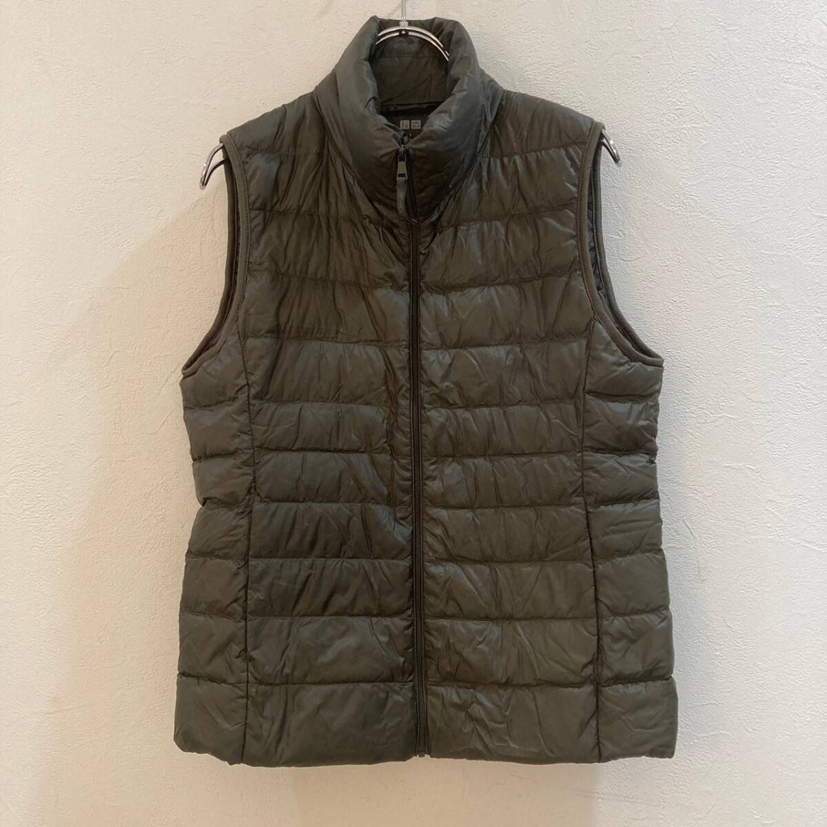 UNIQLO/ユニクロ ウルトラライトダウンベスト カーキ レディース S拍卖