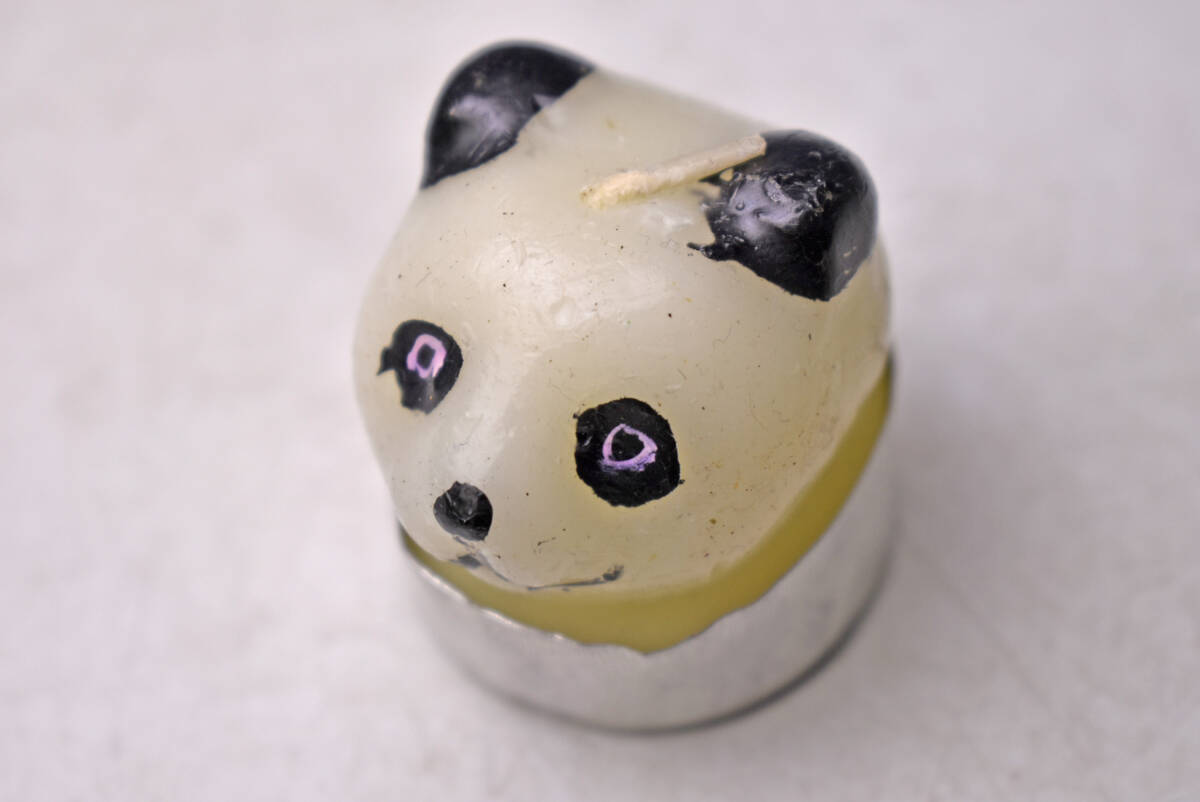 パンダ ★ PANDA ★ ローソク ★ キャンドル ★ オブジェ ★ 飾ってもかわいい ★ 中古品 ★ 未使用 ★拍卖