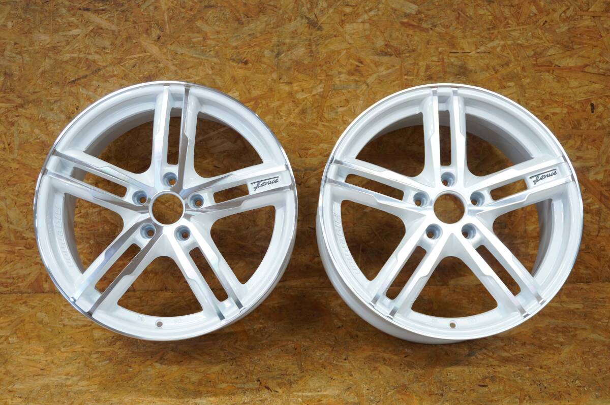 アルジェノン フェニーチェ CH1 18インチ 7.0J +48 5/114.3 ホワイトポリッシュ 補修用2本セット拍卖