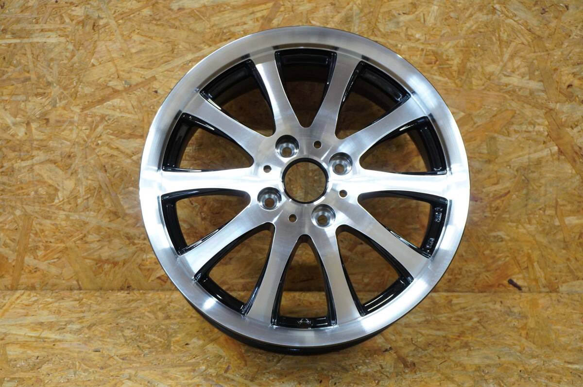 ヴィエナブロー ツェールモノブロック 15インチ 6.0J +52 4/100 ブラックポリッシュ 補修用1本拍卖