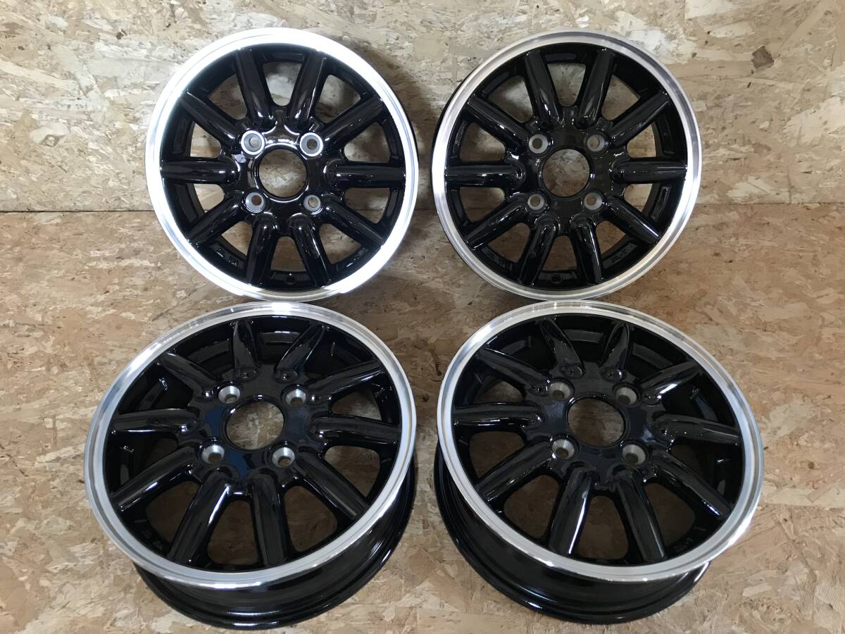 アルジェノン フェニーチェ RX1 12インチ 4.00B +43 4/100 ブラックポリッシュ 4本セット 離島沖縄を除き送料無料 軽バン・軽トラなど拍卖