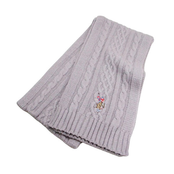 マフラー アクリル100% 180x20cm uspa2014-447463 ベージュ U.S. POLO ASSN.(ユーエス ポロ アッスン)ワンポイント刺繍拍卖