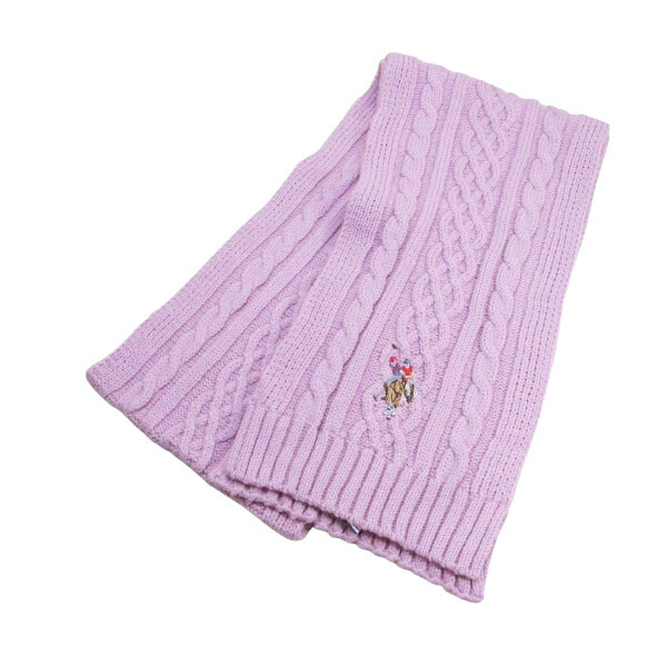 マフラー アクリル100% 180x20cm uspa2014-447439 ピンク U.S. POLO ASSN.(ユーエス ポロ アッスン)ワンポイント刺繍拍卖