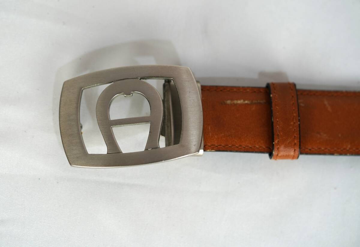 ★ AIGNER アイグナー 本革製 ベルト 茶 ブラウン★ 拍卖