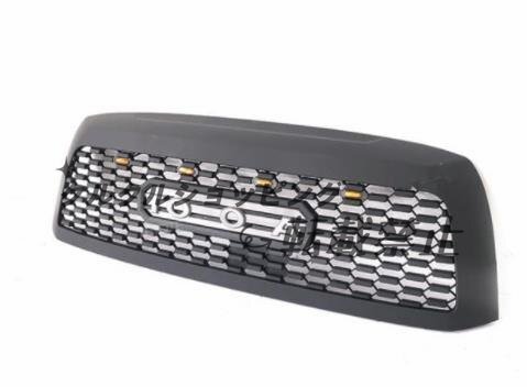 新品 トヨタ セコイア 2010-2018年 LED付き フロントグリル グリル フロントガーニッシュ 外装カスタム LOGOグレー拍卖