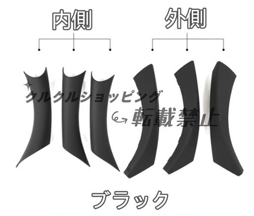 BMW 3シリーズ E90 2005-2012 ドアハンドルカバー 内装パーツ 右ハンドル用 6P拍卖