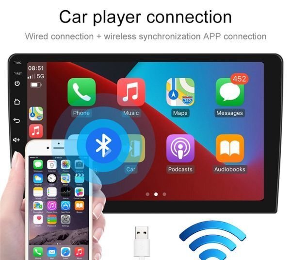 新品9インチ NV200 iPhone CarPlay Android 11ナビ ディスプレイオーディオ バックカメラ付 2GB/32GB Xoh030拍卖