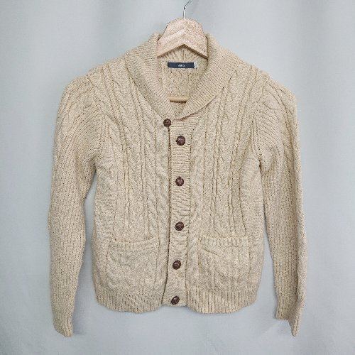 ◇ ⊇ SHIPS シップス 長袖 カーディガン サイズS ベージュ系 レディース E拍卖