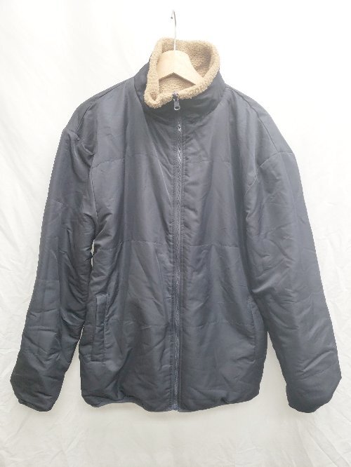 ◇ ⊇ KANGOL カンゴール × MONO-MART モノマート リバーシブル 長袖 ジャケット サイズXL ブラック ベージュ メンズ P拍卖