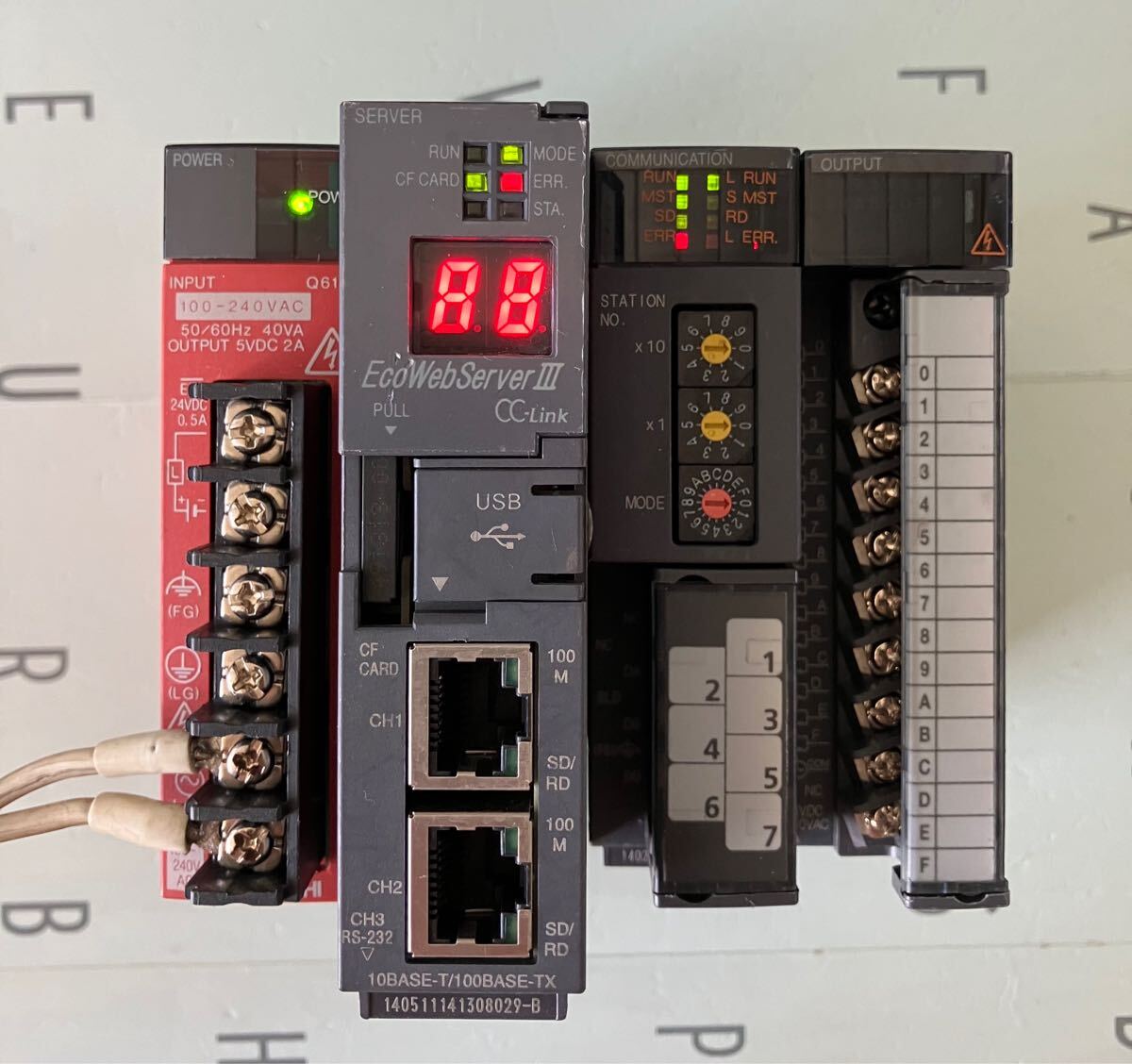 通電確認済 三菱電機 Q61SP電源ユニット四台セット(Q32SB QY10)拍卖