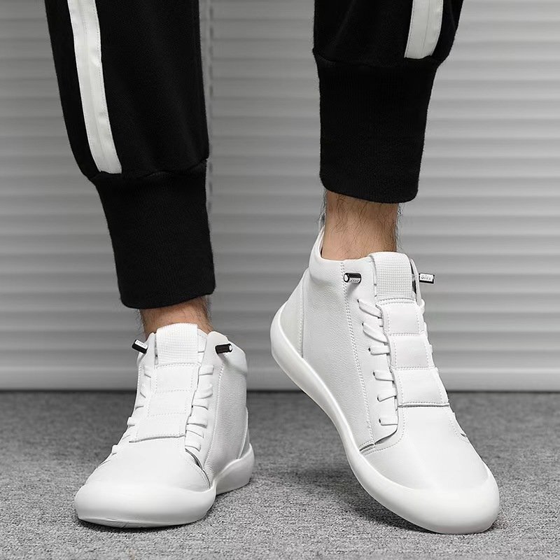 LRM4131★身長アップ メンズシューズ スニーカー ショートブーツ 本革レザーシューズ 快適 カジュアル 滑り止め 紳士靴 お洒落 無地拍卖