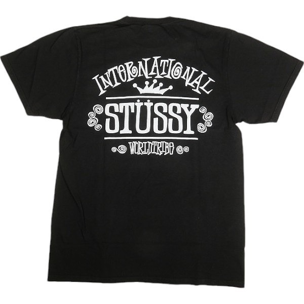 STUSSY ステューシー 24AW WORLDWIDE TEE PIGMENT DYED BLACK Tシャツ 黒 Size 【L】 【新古品・未使用品】 20805667拍卖