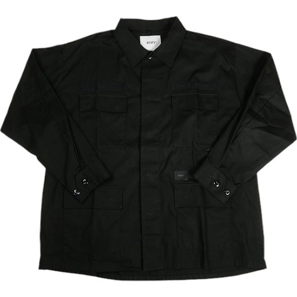 WTAPS ダブルタップス 22SS JUNGLE 02/LS/COTTON.POPLIN BLACK ジャケット 黒 Size 【L】 【中古品-良い】 20806301拍卖