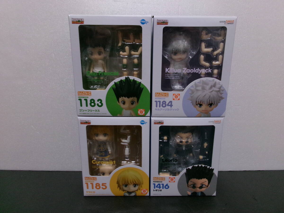 未開封 ねんどろいど 1183 ゴン・1184 キルア・1185 クラピカ・1416 レオリオ 4種セット HUNTER×HUNTER ハンター×ハンター拍卖