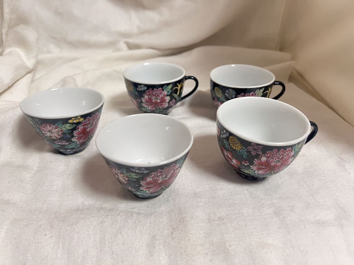 ◆景徳鎮 茶器 カップ5点◆B-1878拍卖