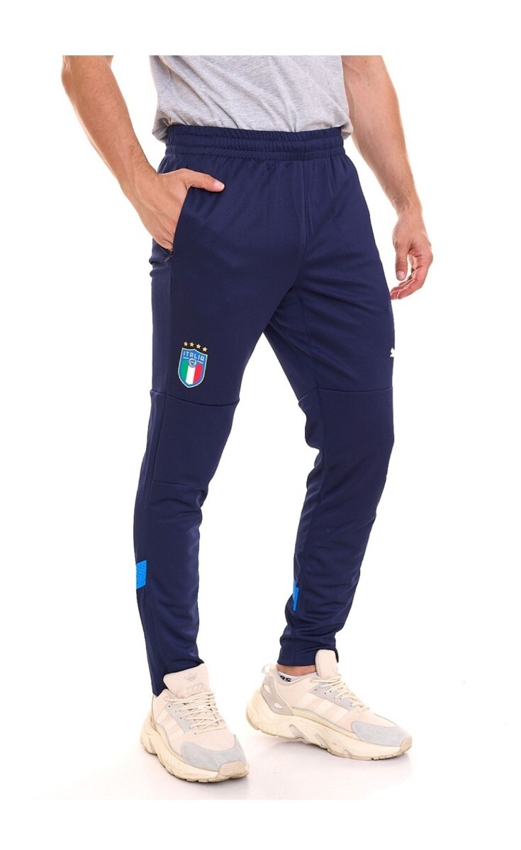 【新品特価!定価7700円が61%OFF!】プーマ/PUMA/サッカー/イタリア代表ライセンス FIGC ロングパンツ 767089/3/ ネイビー/インターサイズL拍卖