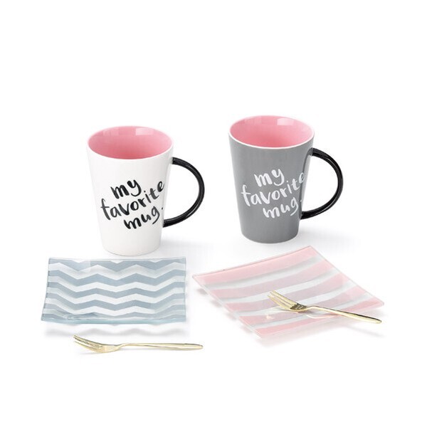 茶器! ☆favorite スィーツセット☆ FA1393 新品 マグカップ コーヒー 紅茶 ラテ エスプレッソ カプチーノ ケーキ プレート ギフト拍卖