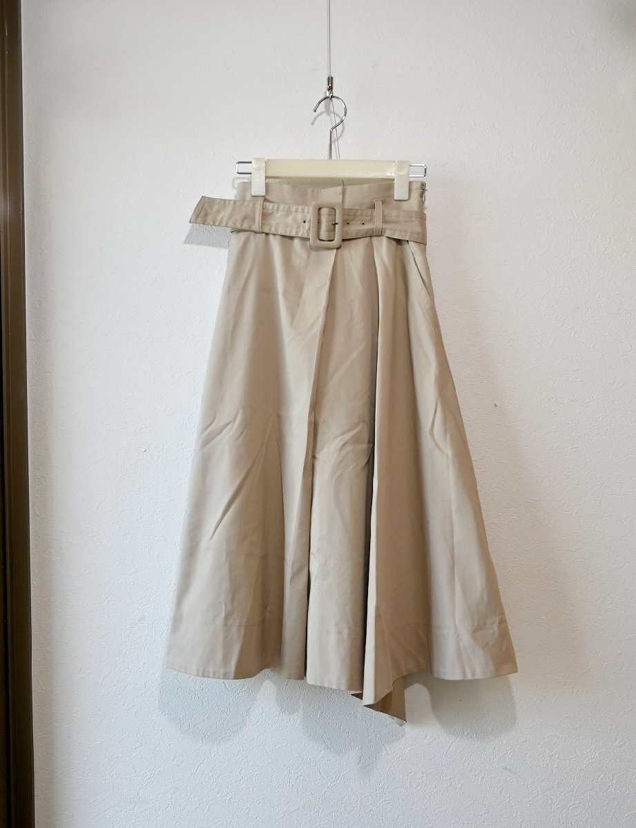 ★送料無料!グレースコンチネンタル *ベルト付き アシンメトリーフレアスカート/size:36//定価¥31.900* 古着のgplus広島 2410r1拍卖
