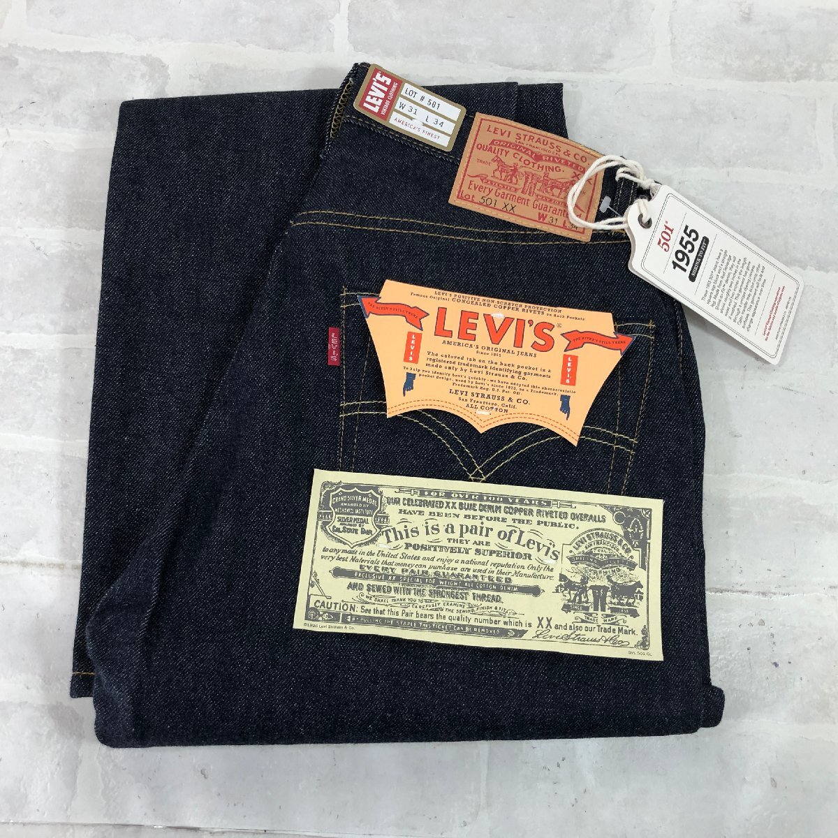LEVI'S 501XX LVC リーバイス 1955 ヴィンテージ 復刻 デニムパンツ SIZE:W31 トルコ製 MU632023070901拍卖