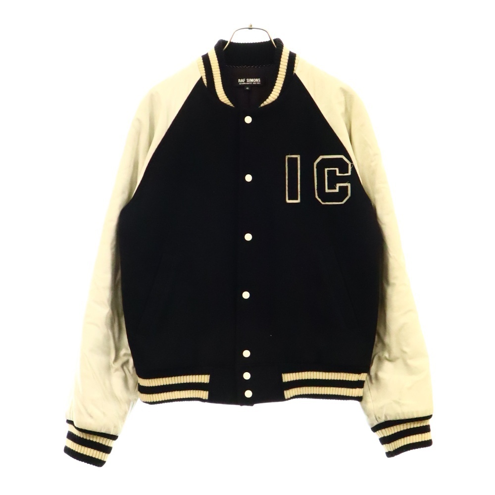 RAF SIMONS ラフシモンズ 02AW Virginia Creeper 期 スタジアム ジャケット ブラック/ホワイト拍卖
