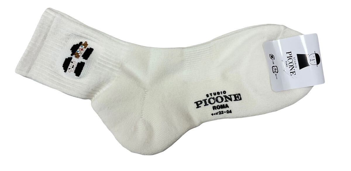 2024秋冬 ピッコーネ スタジオ ソックス 白 拍卖