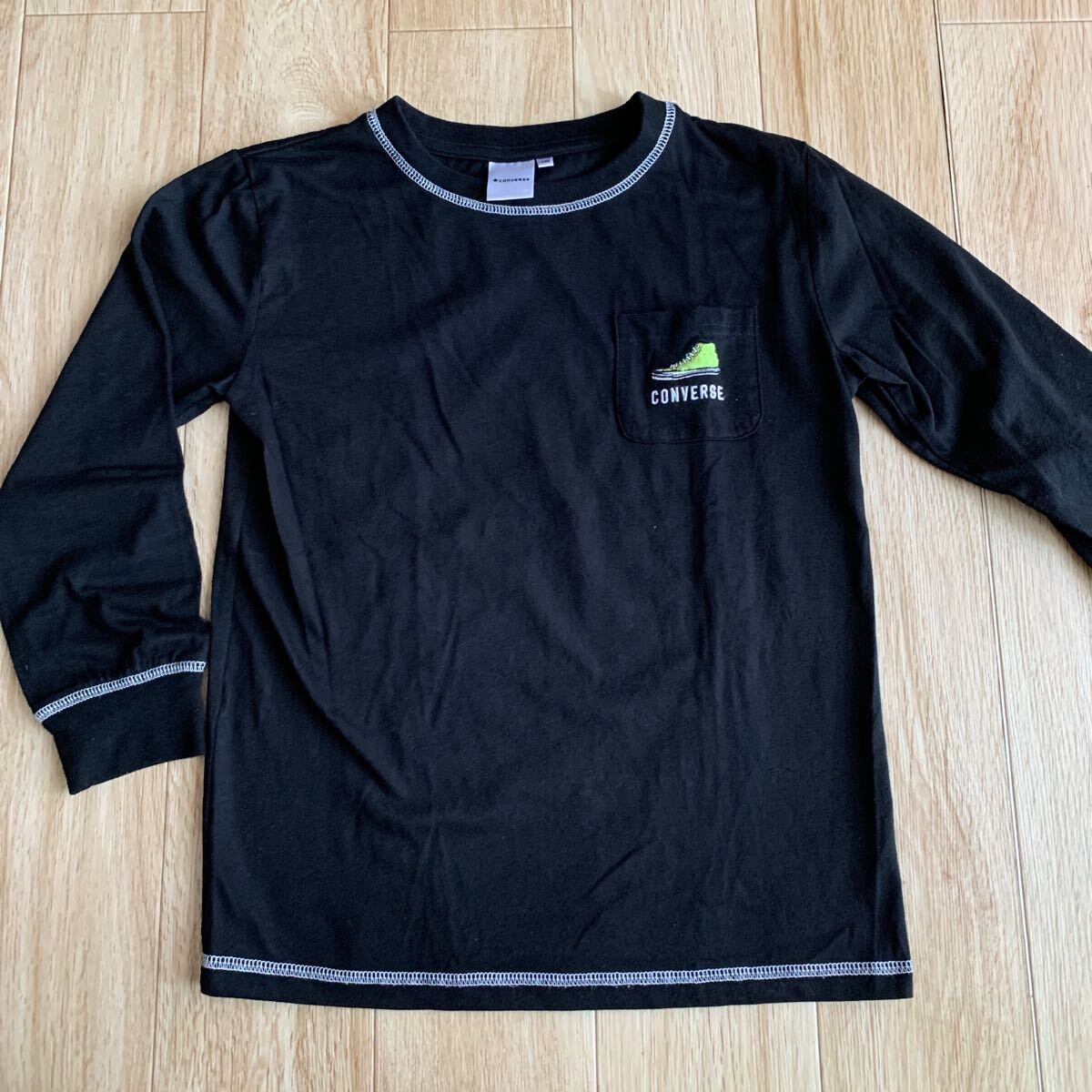 converse コンバース 長袖Tシャツ ブラック 150cm拍卖