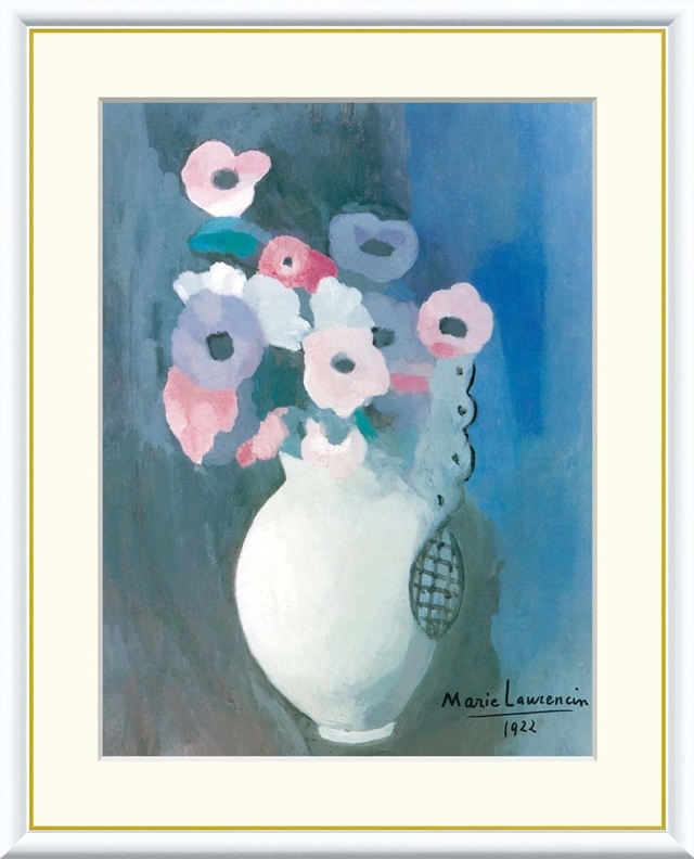 高精細デジタル額装版画 世界の名画 ローランサン 「 花 」 サイズ F4号拍卖