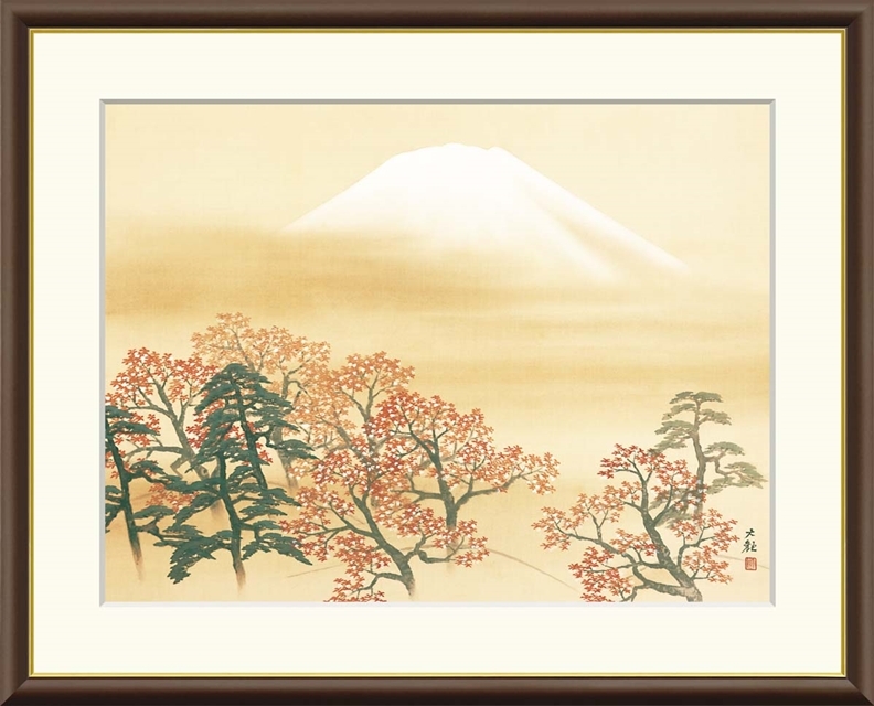 高精細デジタル額装版画 日本の名画 横山大観 (よこやま たいかん) 「 日本心神 」 サイズ F6号拍卖