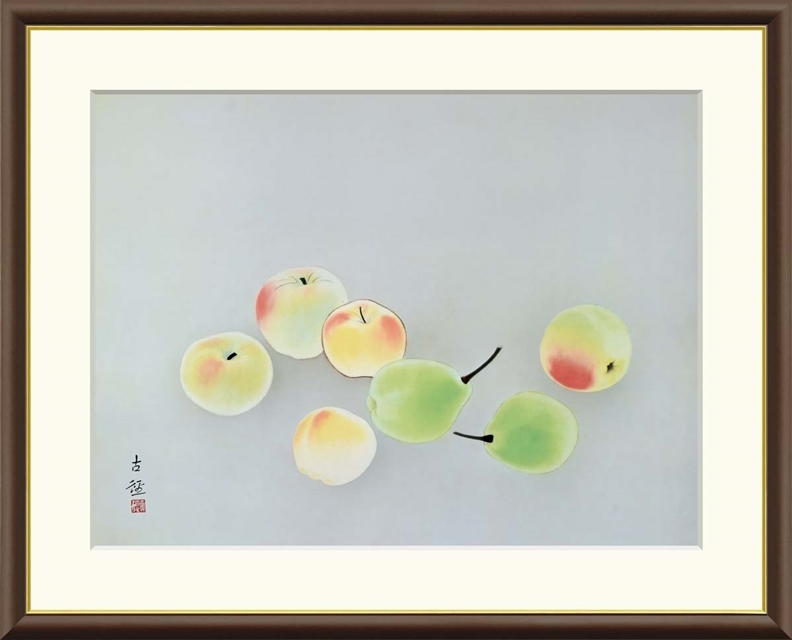 高精細デジタル額装版画 日本の名画 小林古径 (こばやしこけい) 「 菓子 」 サイズ F6号拍卖