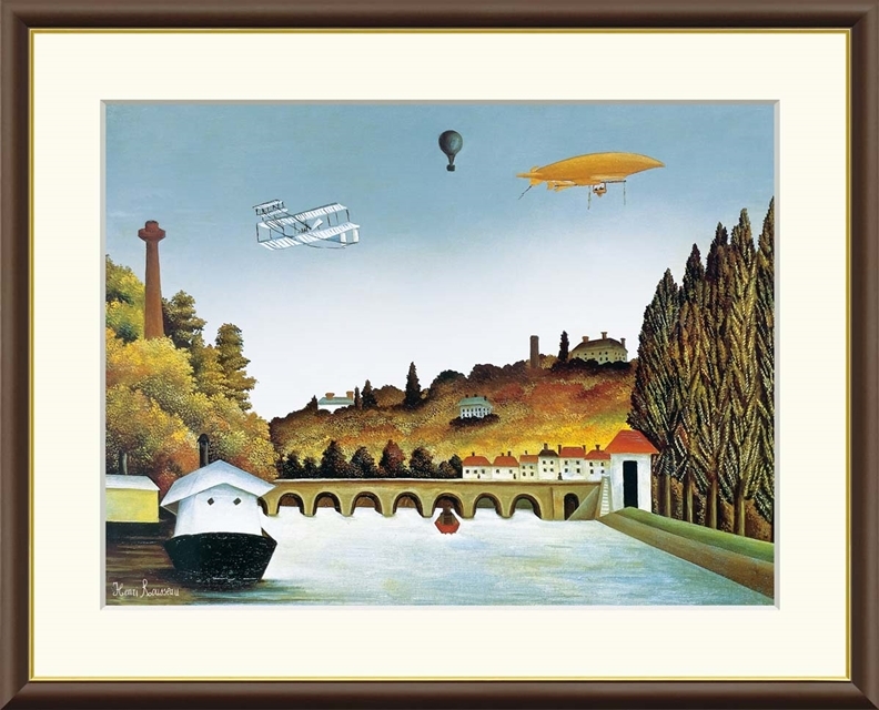 高精細デジタル額装版画 世界の名画 ルソー 「 セーブル橋の眺め 」 サイズ F4号拍卖