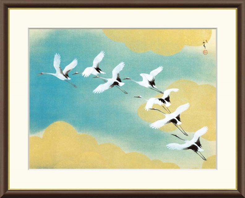 高精細デジタル額装版画 日本の名画 小林古径 (こばやしこけい) 「 虹の如く 」 サイズ F8号拍卖