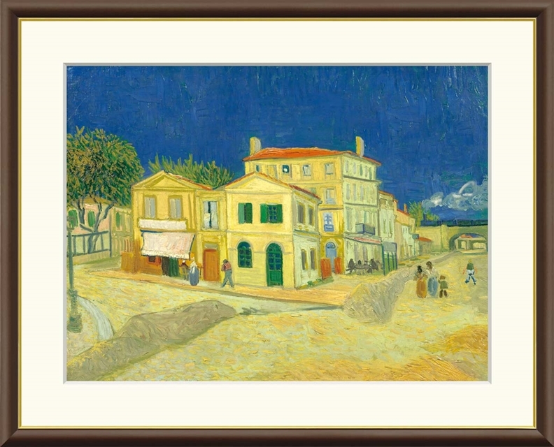 高精細デジタル額装版画 世界の名画 ゴッホ 「 黄色い家 」 サイズ F8号拍卖