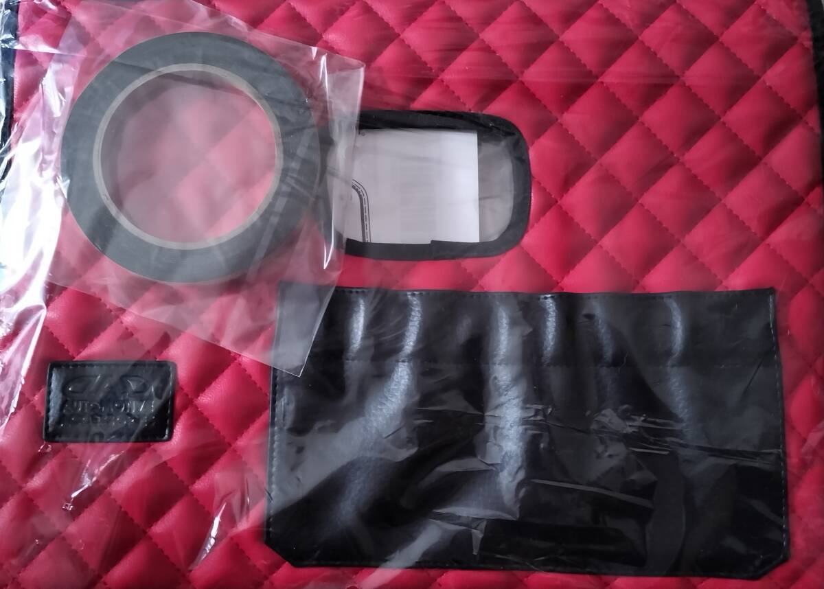 D.A.D ダイハツ ムーブコンテ/ムーブコンテカスタム L575S/L585S H20.8~H29.3 グローブボックスガード キルティングレッド ギャルソン拍卖