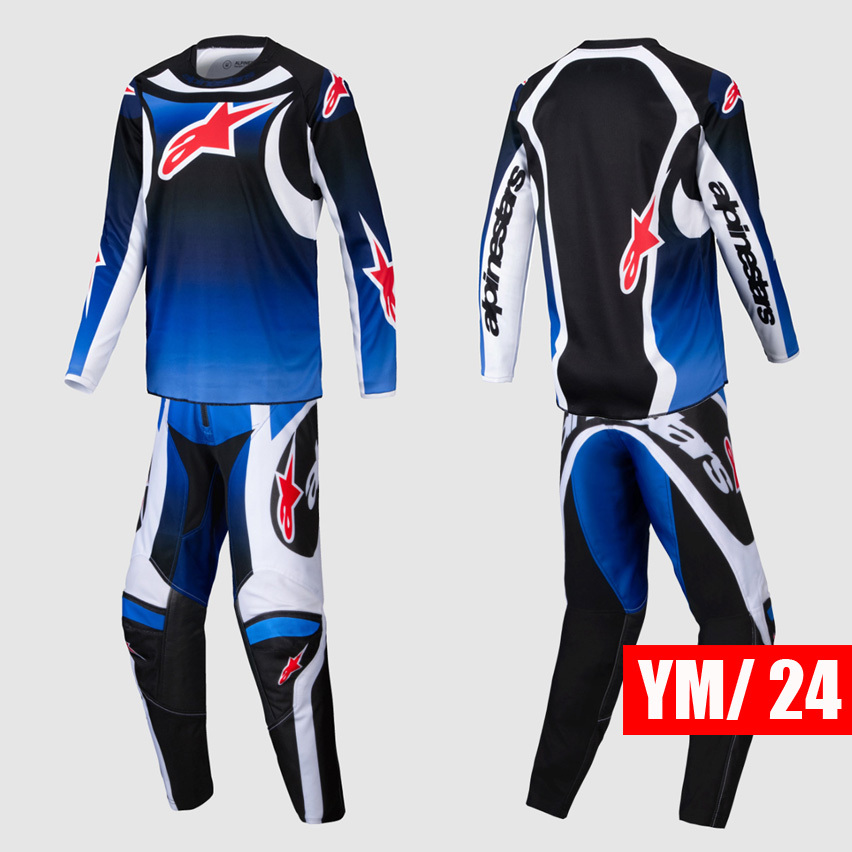 【10%OFF】 ALPINESTARS ’25 RACERユース WORX”ジャージパンツセット ブルーブラック YM/24サイズ 【送料サービス】拍卖