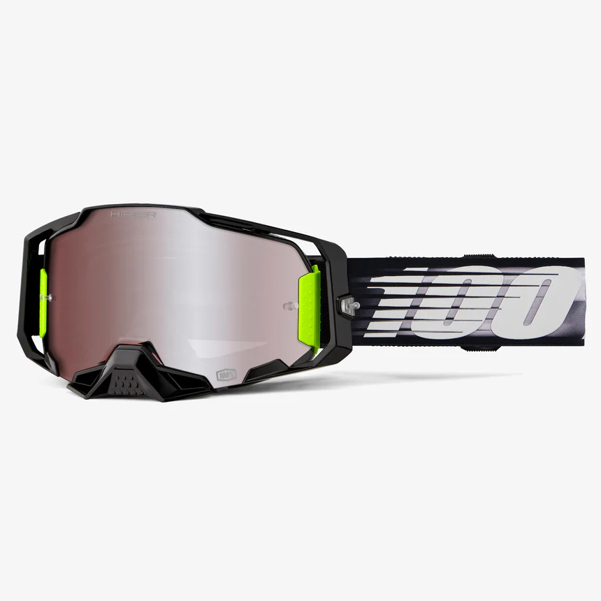 【送料サービス】 100% ARMEGA HiPER ゴーグル LIGHT SPEED (シルバーミラーレンズ)拍卖