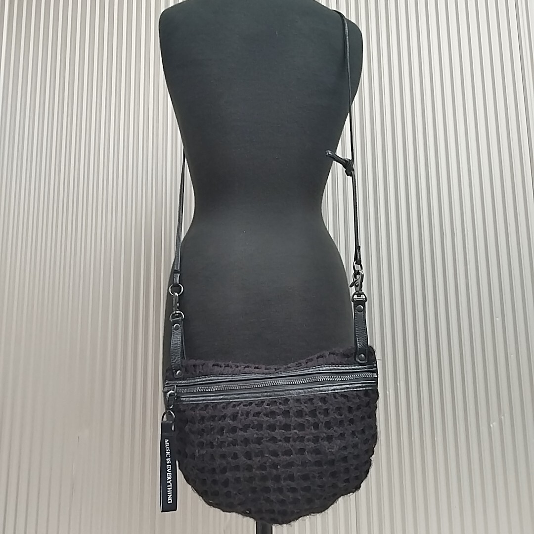 【2021AW】RG/ルードギャラリーRUDE GALLERY/MOHAIR APRON BAG/キッドモヘア/サコッシュ/ショルダーバッグ/黒/SJ2516/0003/拍卖