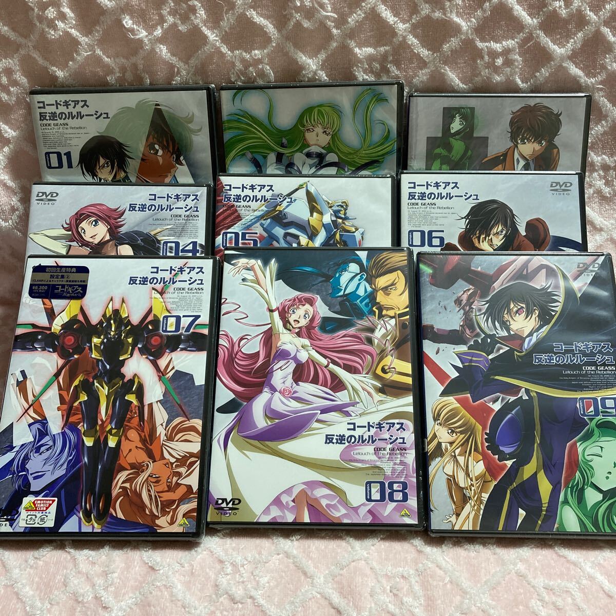 n 3019 コードギアス 反逆のルルーシュ DVD 01-09 未開封拍卖