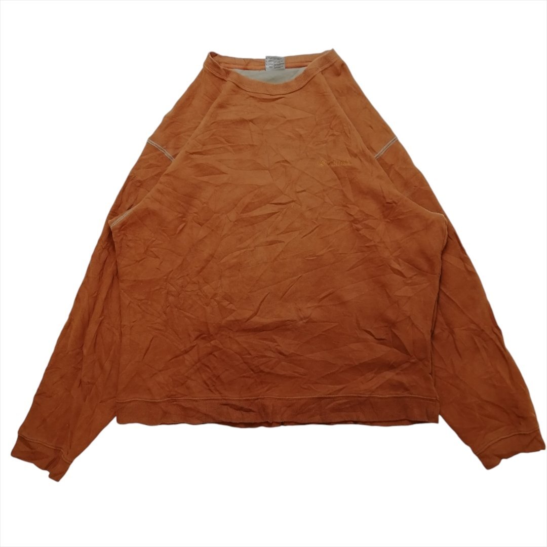 コロンビア スウェット ブラウン Columbia 古着 メンズ L アウトドア 刺繍ロゴ シンプル拍卖