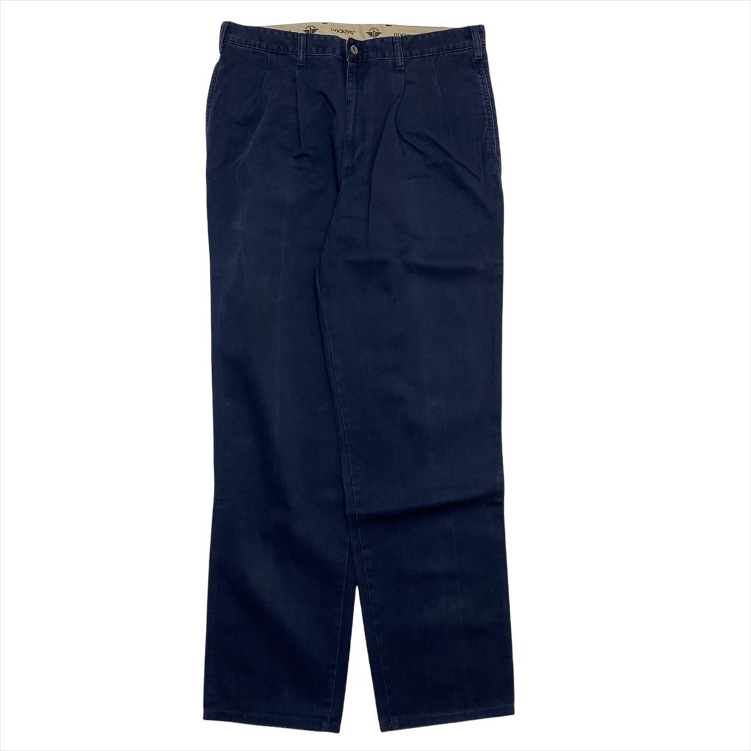 ドッカーズ リーバイス ボトムス ネイビー DOCKERS 古着 メンズ W36 L36 00s チノパン 2タック ストリート クリーニング済み拍卖