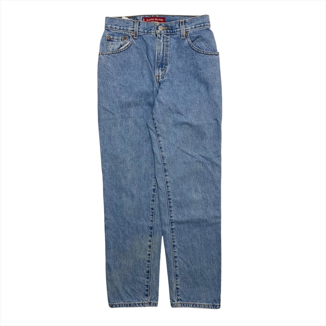 リーバイス ボトムス ブルー LEVIS 古着 レディース S サイズ6MIS 550 デニムパンツ ストリート テーパード クリーニング済み拍卖