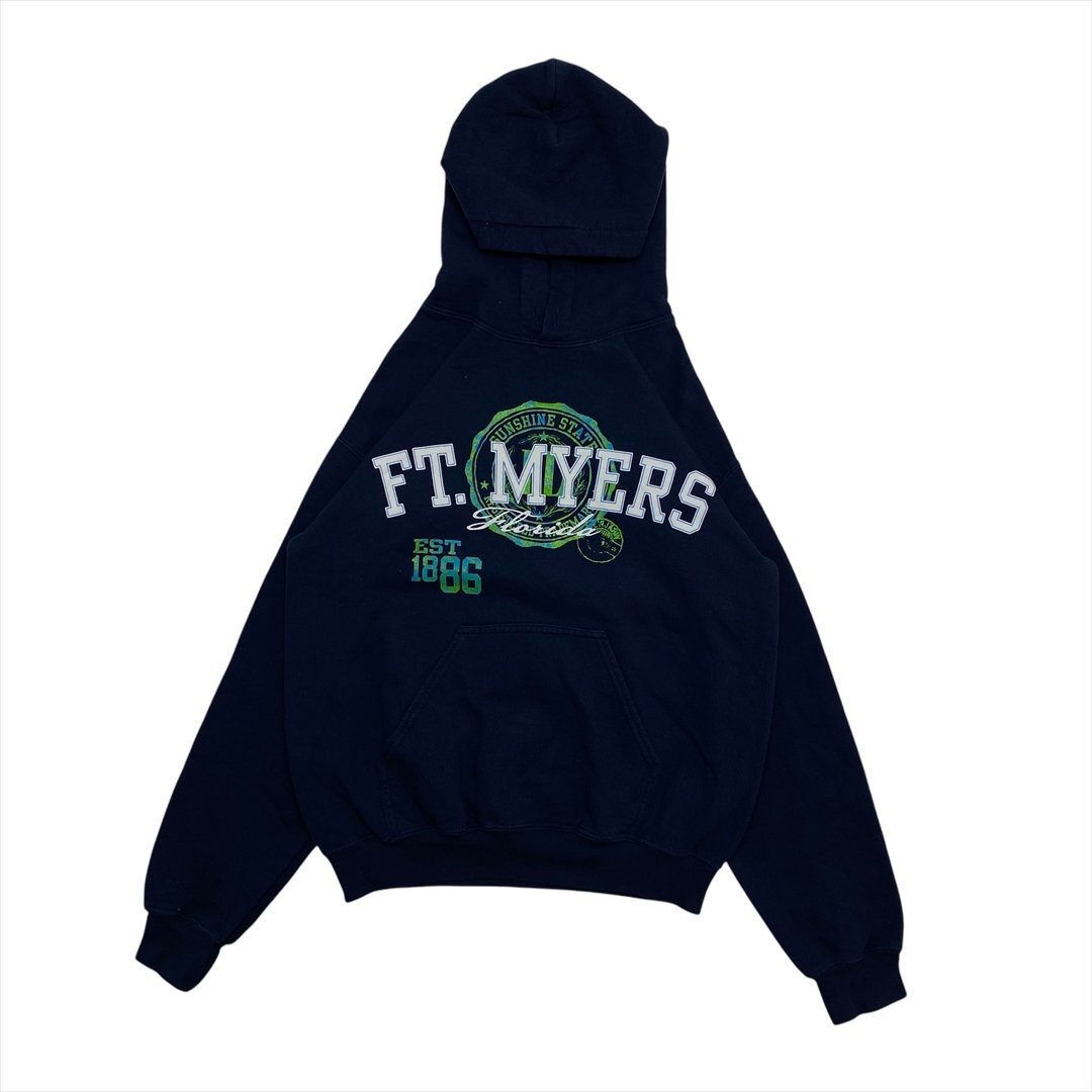 GILDAN パーカー ネイビー 古着 メンズ S ストリート カジュアル クリーニング済み拍卖