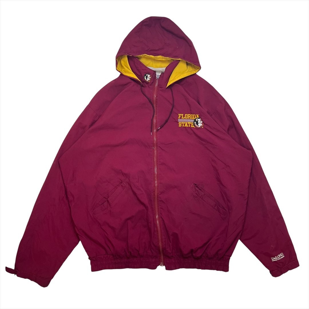 【訳アリ】 80s~90s ワシントン・レッドスキンズ ジャケット ワインレッド 古着 メンズ XXL NFL アメフト ナイロンジャケット Delong拍卖
