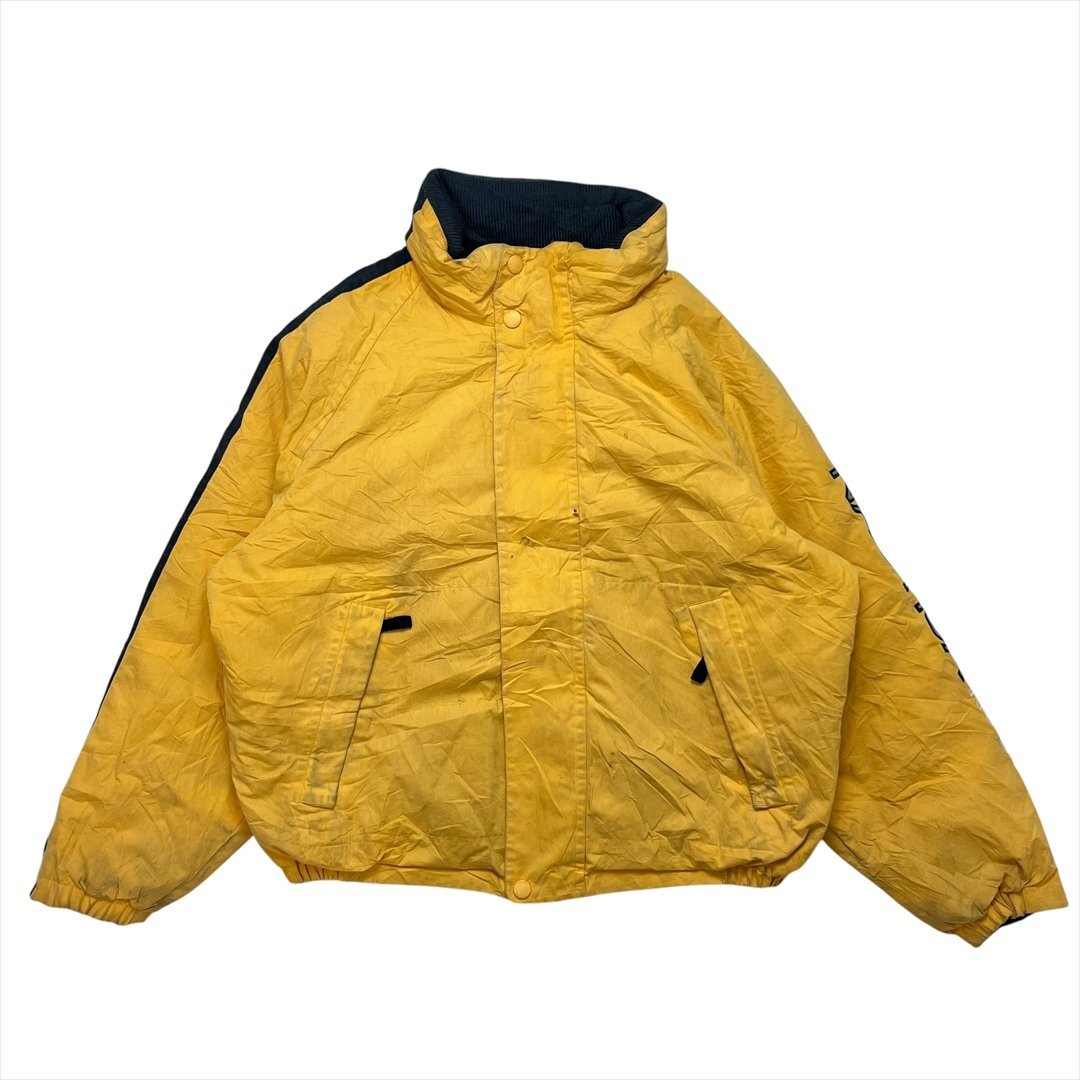 【訳アリ】 ノーティカ ジャケット イエロー NAUTICA 古着 メンズ M リバーシブル ストリート ダウン 中綿拍卖