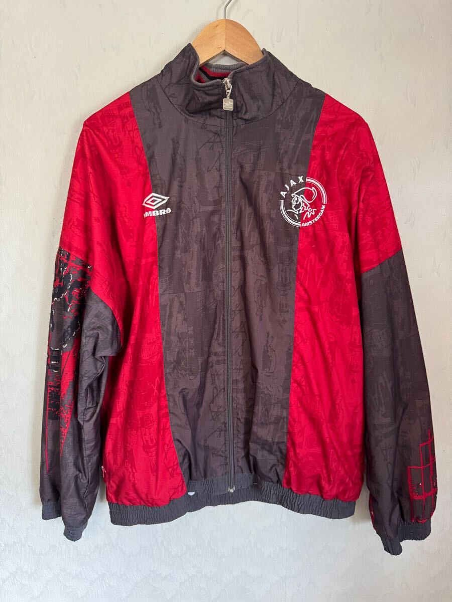 アンブロ UMBRO AJAX アヤックス ナイロンジャケット Lサイズ 90年拍卖