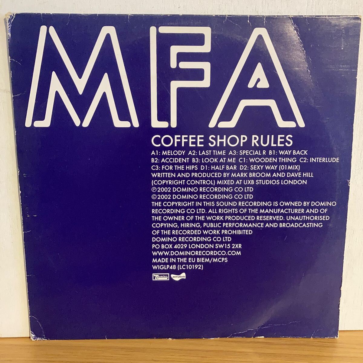 MFA - Coffee Shop Rules拍卖